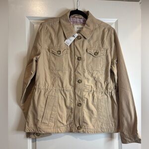 Hollister Beige Button-Up Jacket